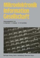 book Mikroelektronik Information Gesellschaft