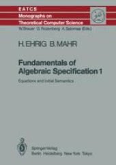 book Fundamentals of Algebraic Specification 1: Equations and Initial Semantics