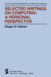 book Selected Writings on Computing: A Personal Perspective