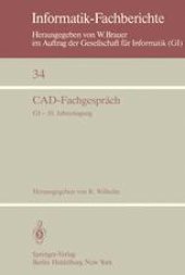 book CAD-Fachgespräch: GI — 10. Jahrestagung, Saarbrücken, 30. September – 2. Oktober 1980