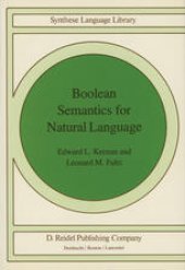 book Boolean Semantics for Natural Language