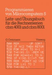 book Lehr- und Übungsbuch für die Rechnerserien cbm 4001 und cbm 8001