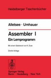 book Assembler I: Ein Lernprogramm