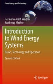 book Introduction to Wind Energy Systems: Basics, Technology and Operation