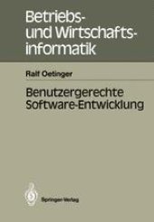 book Benutzergerechte Software-Entwicklung