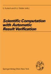 book Scientific Computation with Automatic Result Verification