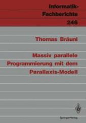 book Massiv parallele Programmierung mit dem Parallaxis-Modell