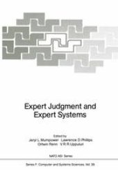 book Expert Judgment and Expert Systems