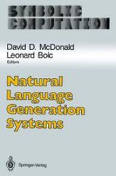 book Natural Language Generation Systems