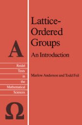 book Lattice-Ordered Groups: An Introduction