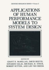 book Applications of Human Performance Models to System Design