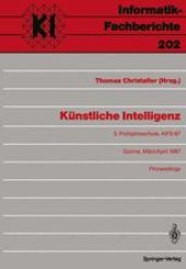 book Künstliche Intelligenz: 5. Frühjahrsschule, KIFS-87, Günne, 28. März – 5. April 1987 Proceedings