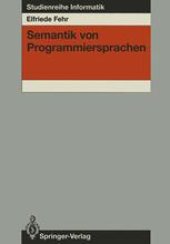 book Semantik von Programmiersprachen