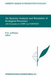 book On Systems Analysis and Simulation of Ecological Processes with Examples in CSMP and FORTRAN