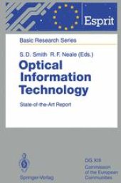 book Optical Information Technology: State-of-the-Art Report