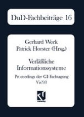 book Verläßliche Informationssysteme: Proceedings der GI-Fachtagung VIS’93