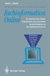 book Fachinformation Online: Ein Überblick über Online-Datenbanken unter besonderer Berüksichtigung von Wirtschaftsinformationen