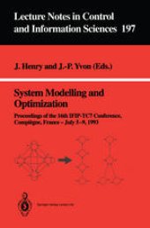 book System Modelling and Optimization: Proceedings of the 16th IFIP-TC7 Conference, Compiègne, France — July 5–9, 1993