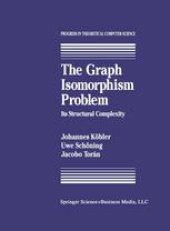 book The Graph Isomorphism Problem: Its Structural Complexity