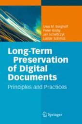 book Long-Term Preservation of Digital Documents: Principles and Practices