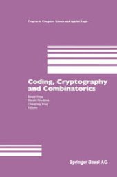 book Coding, Cryptography and Combinatorics