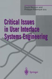 book Critical Issues in User Interface Systems Engineering