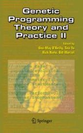 book Genetic Programming Theory and Practice II