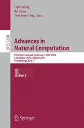 book Advances in Natural Computation: First International Conference, ICNC 2005, Changsha, China, August 27-29, 2005, Proceedings, Part I