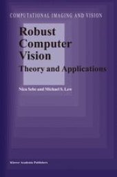 book Robust Computer Vision: Theory and Applications