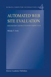 book Automated Web Site Evaluation: Researchers’ and Practioners’ Perspectives