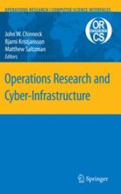 book Operations Research and Cyber-Infrastructure