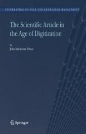 book The Scientific Article in the Age of Digitization