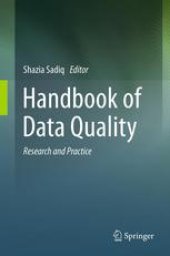 book Handbook of Data Quality: Research and Practice