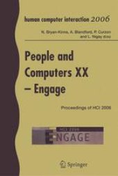 book People and Computers XX — Engage: Proceedings of HCI 2006