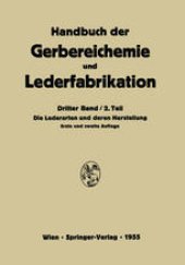 book Die Lederarten und deren Herstellung