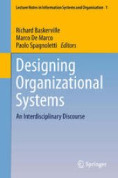 book Designing Organizational Systems: An Interdisciplinary Discourse