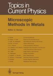 book Microscopic Methods in Metals