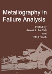 book Metallography in Failure Analysis