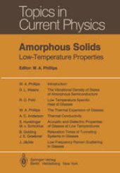 book Amorphous Solids: Low-Temperature Properties