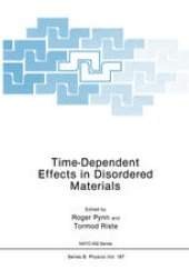 book Time-Dependent Effects in Disordered Materials