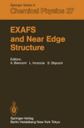 book EXAFS and Near Edge Structure: Proceedings of the International Conference Frascati, Italy, September 13–17, 1982