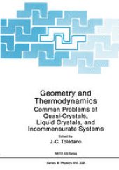 book Geometry and Thermodynamics: Common Problems of Quasi-Crystals, Liquid Crystals, and Incommensurate Systems