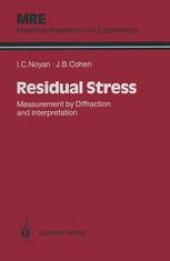 book Residual Stress: Measurement by Diffraction and Interpretation