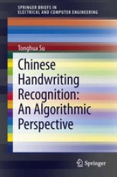book Chinese Handwriting Recognition: An Algorithmic Perspective