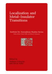 book Localization and Metal-Insulator Transitions