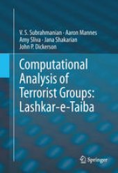 book Computational Analysis of Terrorist Groups: Lashkar-e-Taiba: Lashkar-e-Taiba