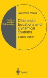 book Differential Equations and Dynamical Systems