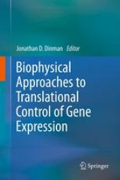 book Biophysical approaches to translational control of gene expression