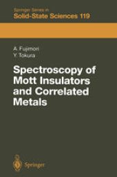 book Spectroscopy of Mott Insulators and Correlated Metals: Proceedings of the 17th Taniguchi Symposium Kashikojima, Japan, October 24–28, 1994