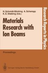 book Materials Research with Ion Beams